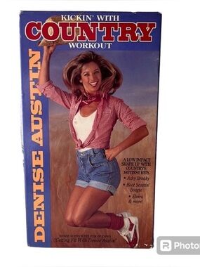 Denise Austin Kickin' With Country Workout VHS Tape